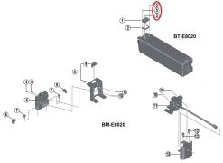 Shimano STePS Abdeckungsschraube BT-E8020 Akku