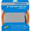 Shimano Road Shift Optislick Schaltzug-Set Orange 1 Shimano Road Shift Optislick Schaltzug-Set Orange -Shimano Shop shimano optislick schaltzugset road orange